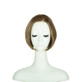 8-inch beige blonde classic bob wig, front view on a mannequin